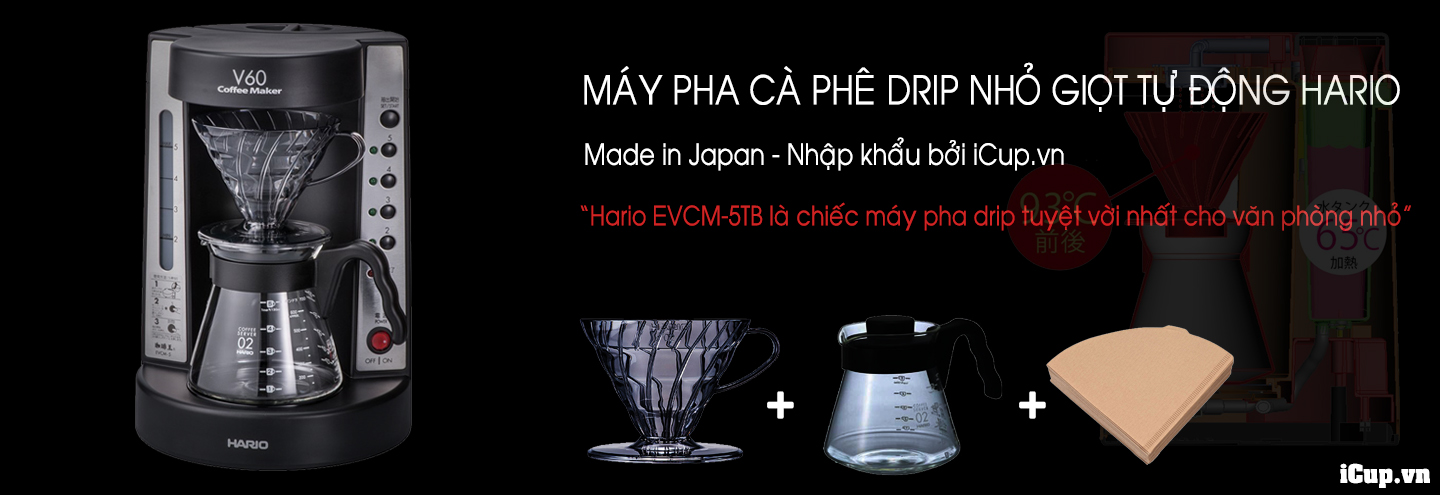 Máy pha cà phê nhỏ giọt tự động EVCM-5 Nhật Bản