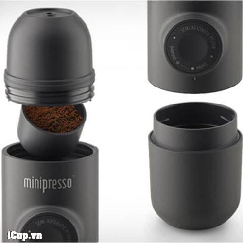 wacaco minipresso GR sử dụng cà phê bột