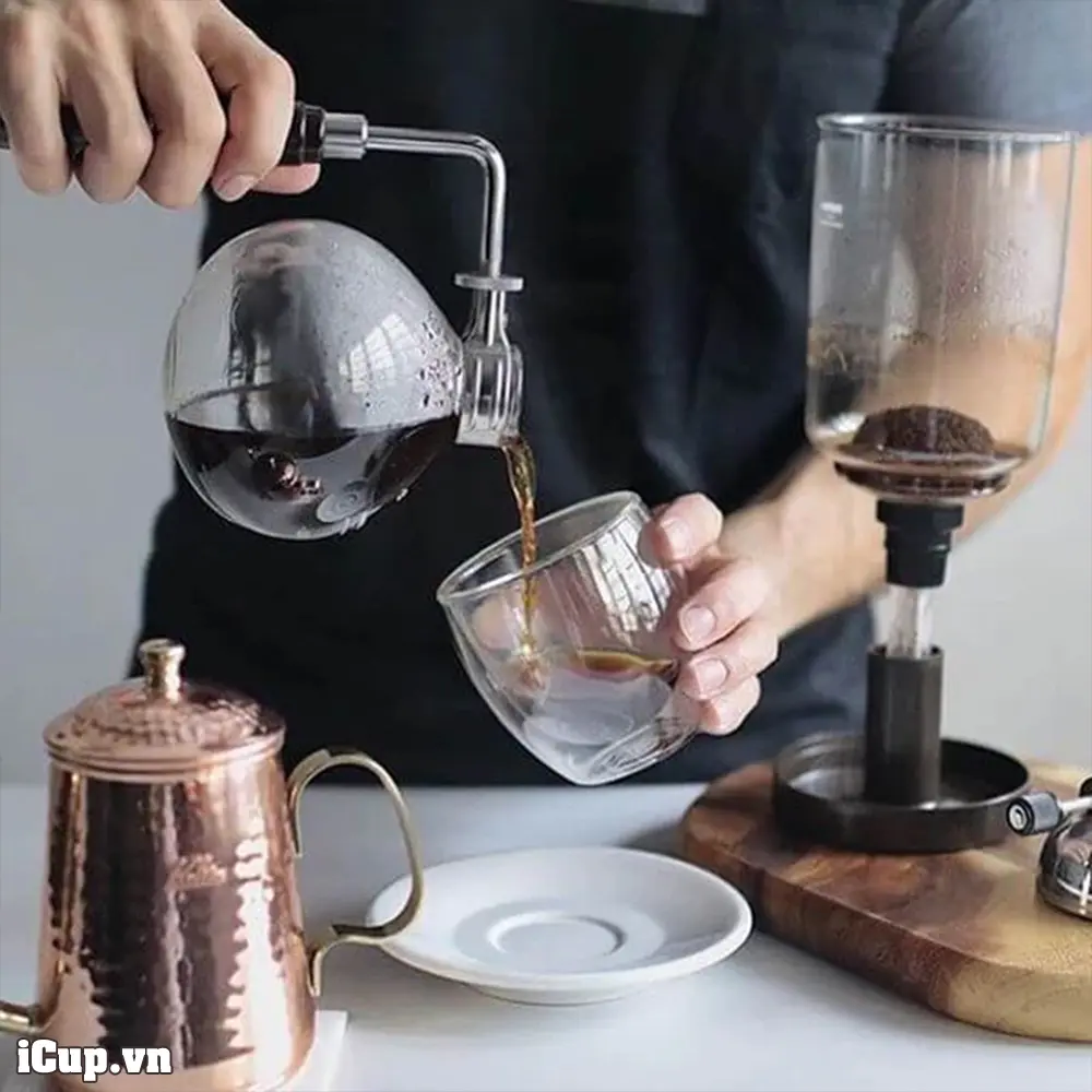 syphon hario sẽ pha được những ly cà phê ngọt béo