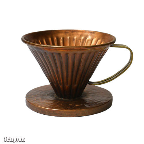 Phễu lọc cafe V60 Copper Hammer size 01 - Made in Indonesia