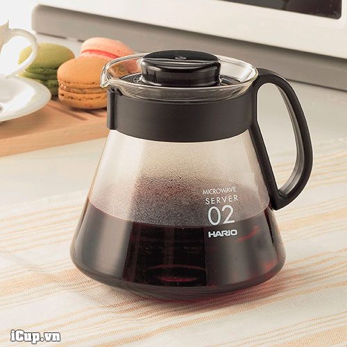 Bình đựng cà phê Hario XVD với nhiều mức chia dung tích thuận tiện sử dụng