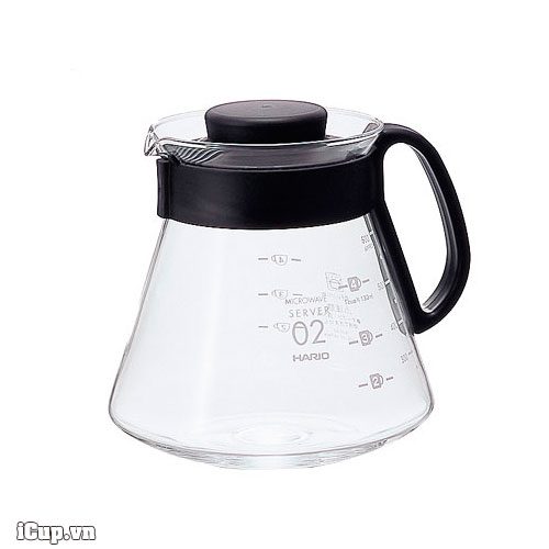 Bình đựng trà và cà phê 600ml Microwave Hario XVD-60B Japan
