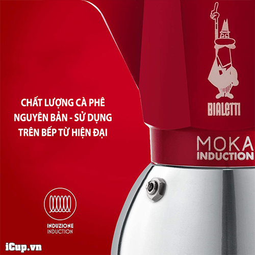 Ấm moka induction đem tới chất lượng cà phê nguyên bản - sử dụng trên bếp từ tiện lợi