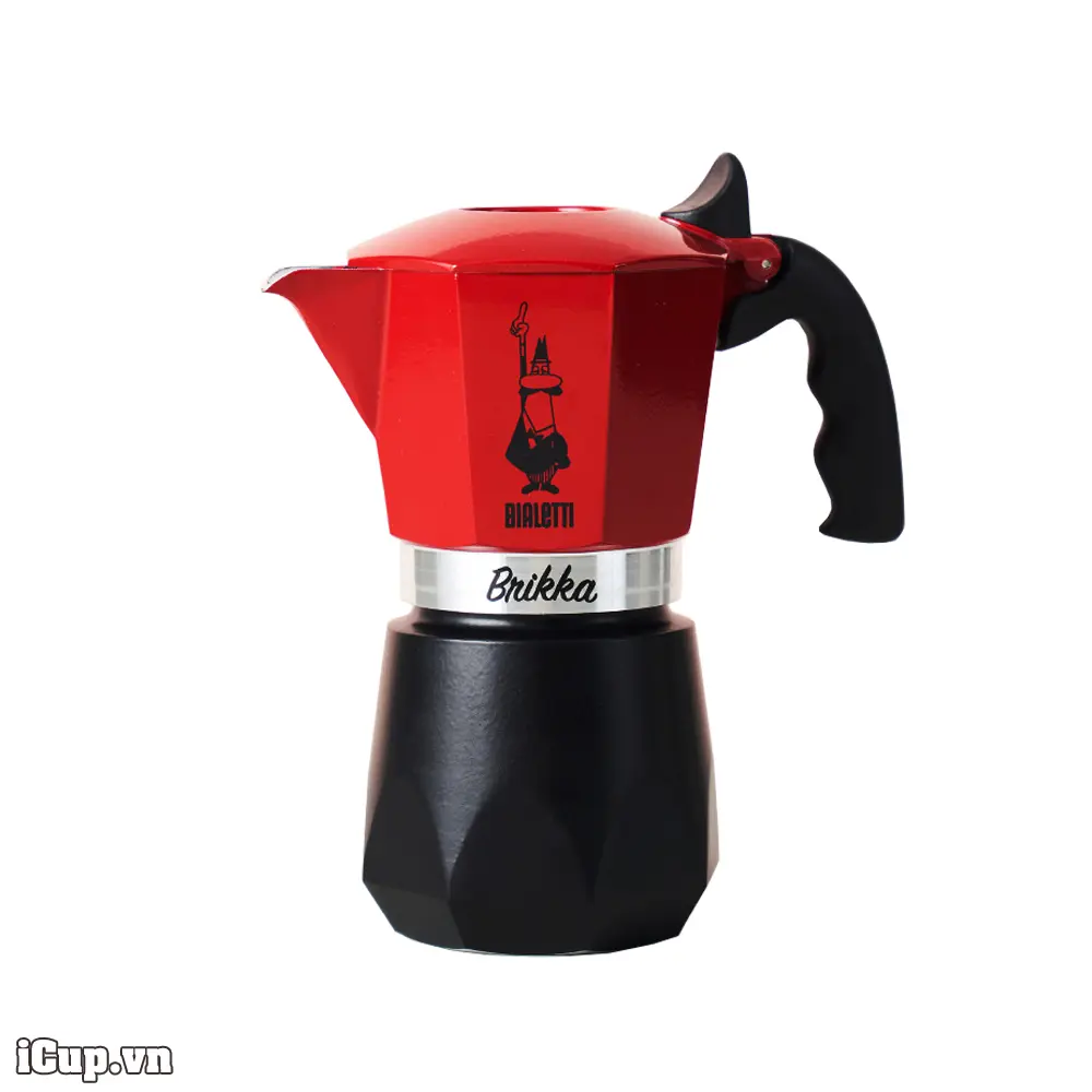 Ấm cà phê có van tăng áp Moka Bialetti Brikka 4 cup | Red Limited Edition 2023 Ấm cà phê có van tăng áp Moka Bialetti Brikka 4 cup | Red Limited Edition 2023
