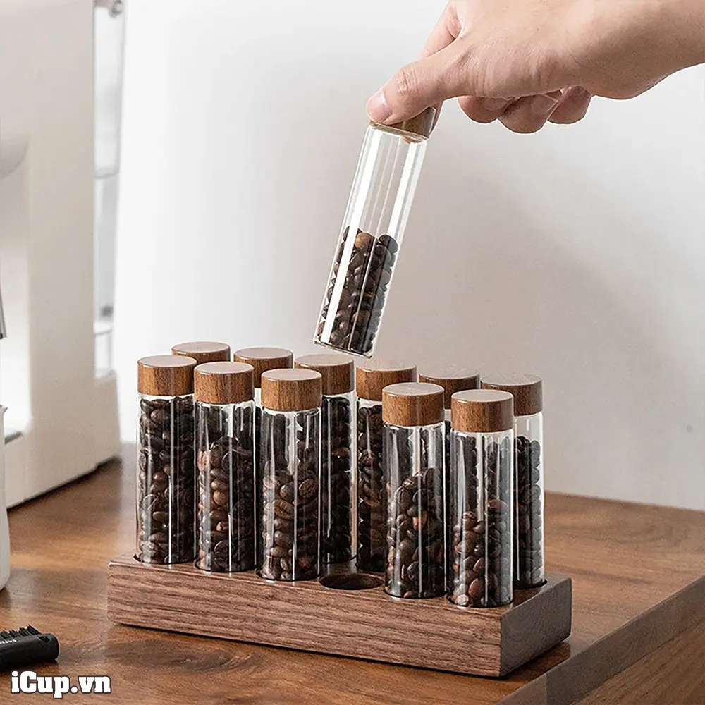 Mỗi lần pha cà phê, chỉ cần mở 1 ống thủy tinh đựng sẵn 20g Mỗi lần pha cà phê, chỉ cần mở 1 ống thủy tinh đựng sẵn 20g